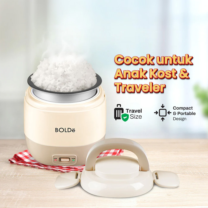 Bolde Super Cook Mini Rice Cooker 0,3 L - Pink